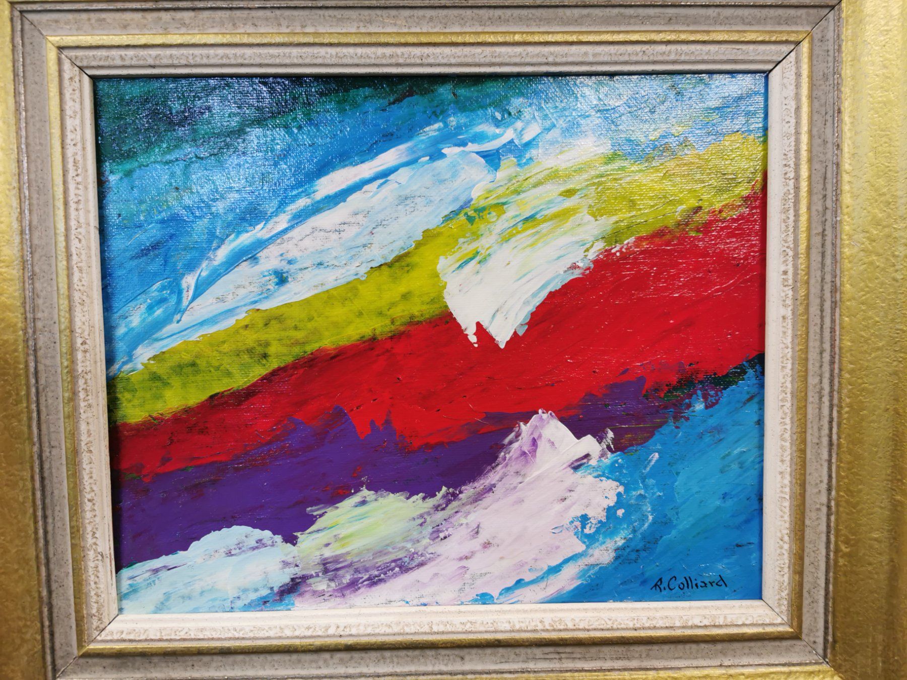 Dipinti: ROLAND COLLIARD(1932)HUILE SUR PANNEAU SIGNÉE ET DATÉE 2013 – Usato da Genève venduto da Qanil77 1