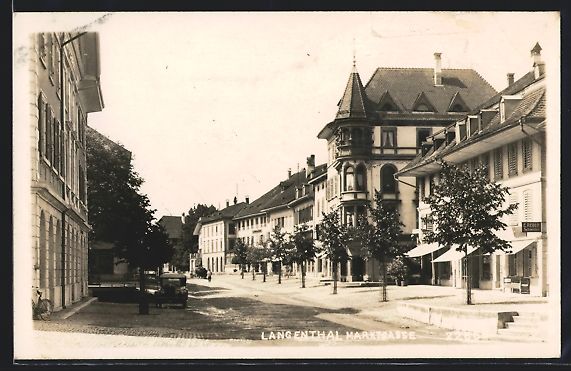 Cartes postales: Langenthal, Marktgasse, Strassenpartie m – D'occasion à Berlin par bartko-reher