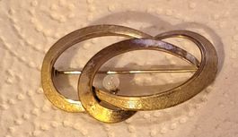 Broche encienne or americain
