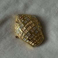 Vintage Estée Lauder Spiegel Poudrier Muschel Gold