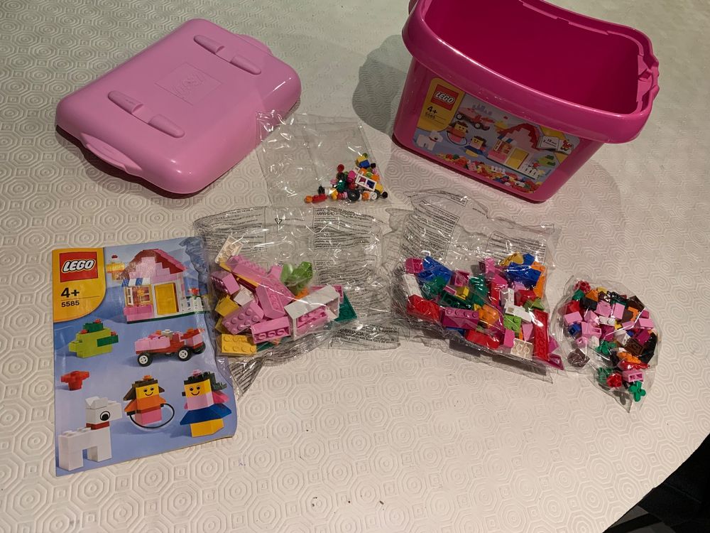 Lego 5585 pink online brick box