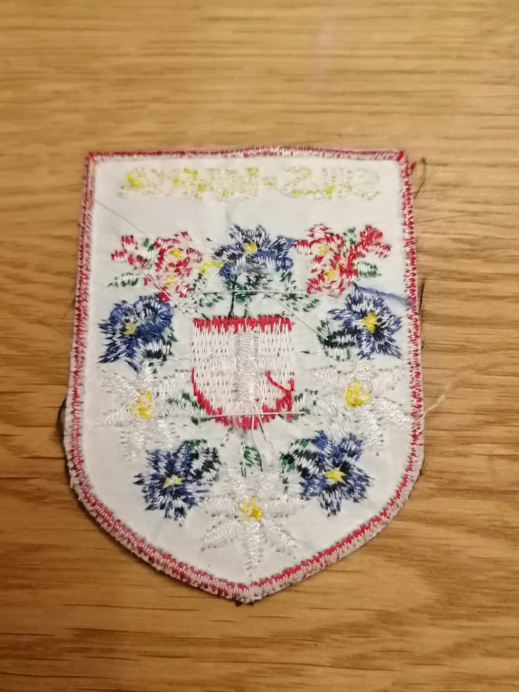 Toppe: Aufnäher - Patch Sils-Maria Schweiz Blumen Wappen – Nuovo (secondo la descrizione) da Basel venduto da vintagecollector 1