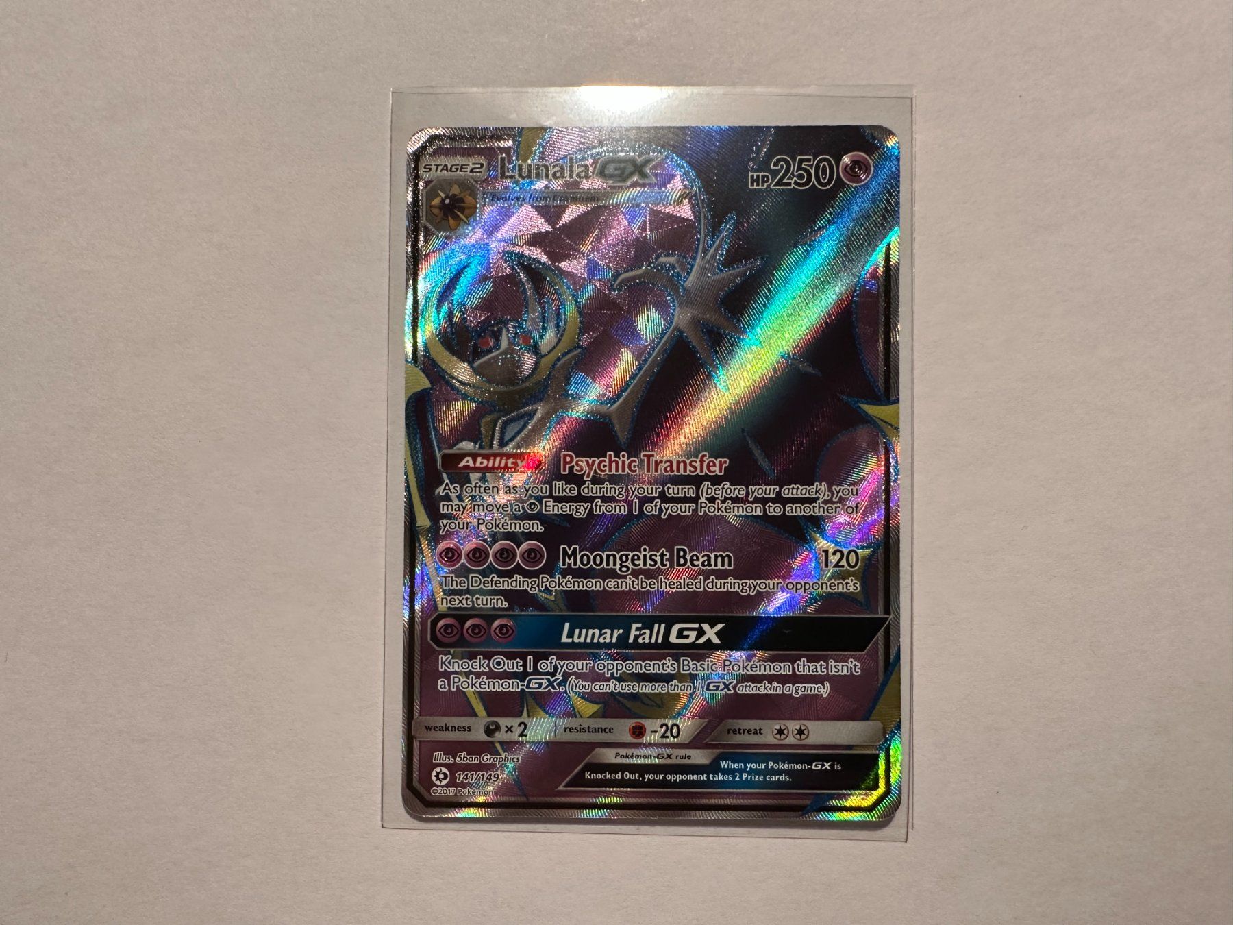 Pokémon Sammelbilder & Trading cards: Lunala GX Fullart Sun & Moon EN – Neu (gemäss Beschreibung) aus Hagendorn von Pokecollectorch