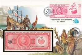 Grosser Banknotenbrief    El Salvador