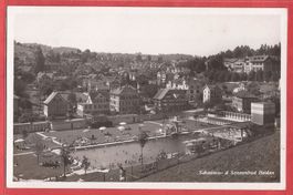 Heiden Schwimmbad - 1938 Bundesfeier-Marke - 1. Aug Stempel
