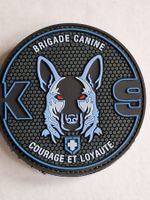 Polizei Abzeichen Badge Hundfuhrer bleu Pvc Klett