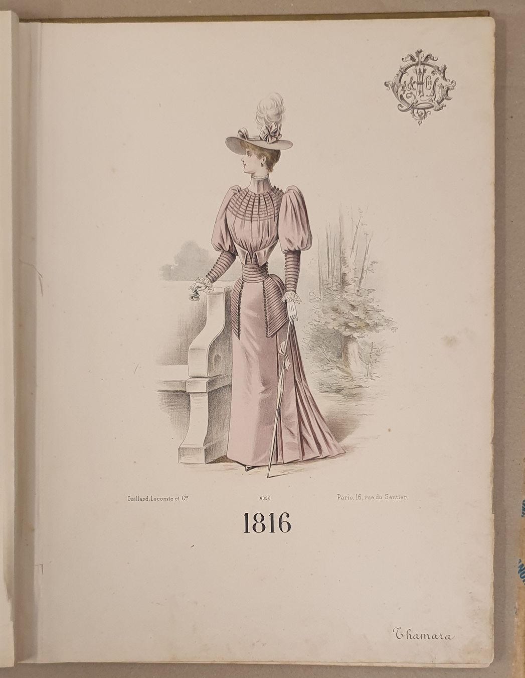 Bücher: antike Modemappe - Gaillard Lecomte Paris  um 1890 – Gebraucht aus Kreuzlingen von Rschweiz1 3