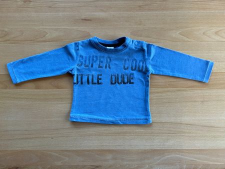 Blaues Baby Langarmshirt Grösse 74