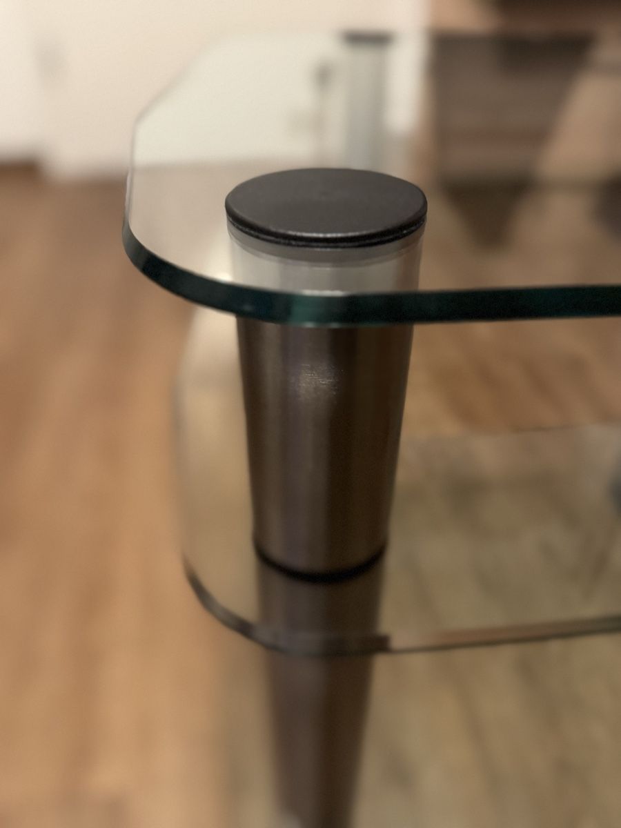 Wandhalterungen: HiFi/TV Glastisch Panzerglas! – Gebraucht aus Winterthur von Metallmann 2