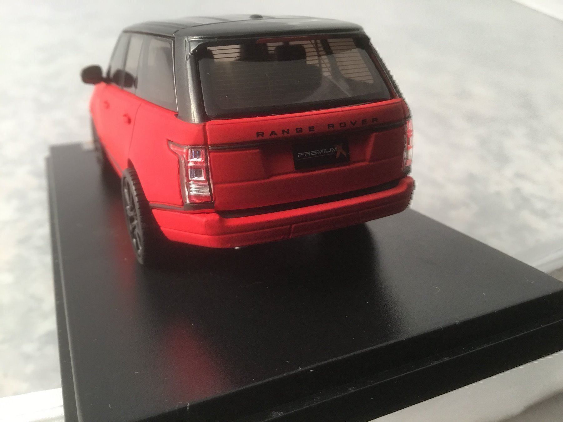 Modellautos: Range Rover, 1:43, rot matt – Neu und originalverpackt aus Erlenbach im Simmental von Model_box 4