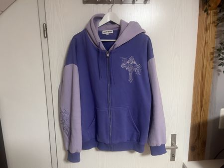 Heaven can Wait HCW Hoodie pastel lila vintage
