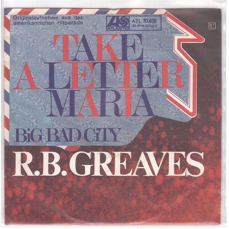 Dischi in vinile: R.B. Greaves  --  Take a letter Maria  Single7 – Usato da Rheinau venduto da asteng