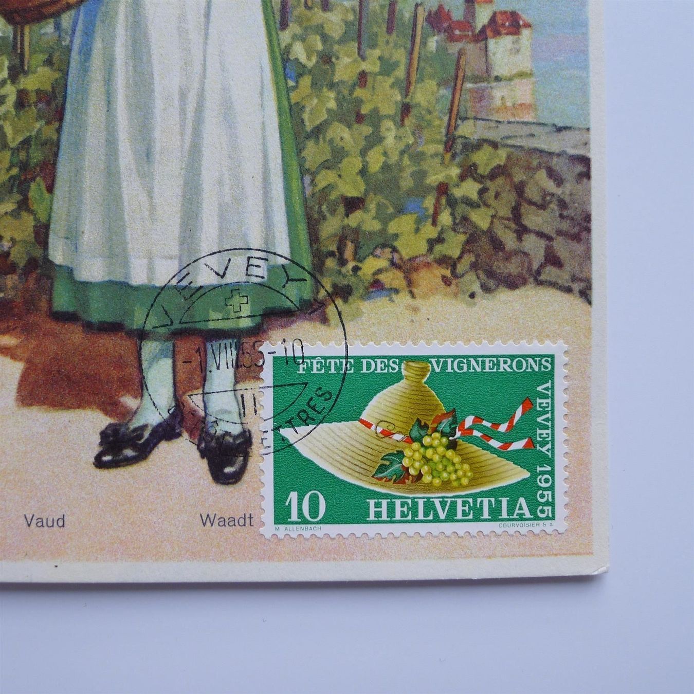 Alle Briefmarken: Nr. 321 Maximumkarte, Winzerfest Vevey – Gebraucht aus Ebikon von SilvioFreund 1