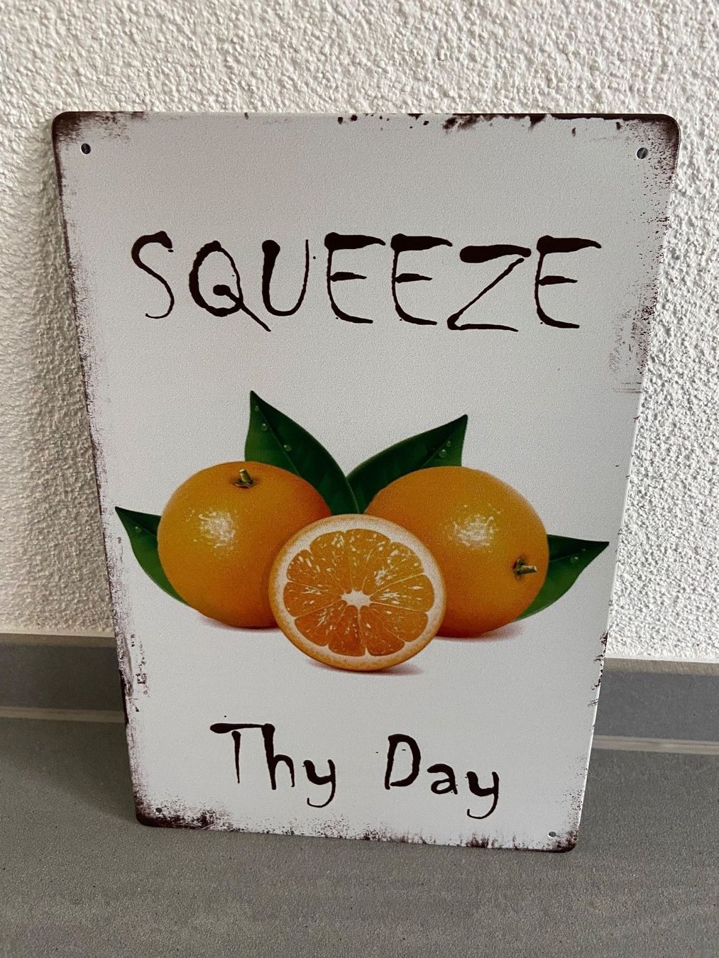 Schilder: SCHILD METALL SQUEEZE ORANGE  / 1 Stück – Neu und originalverpackt aus Seon von Aaargauer01 3