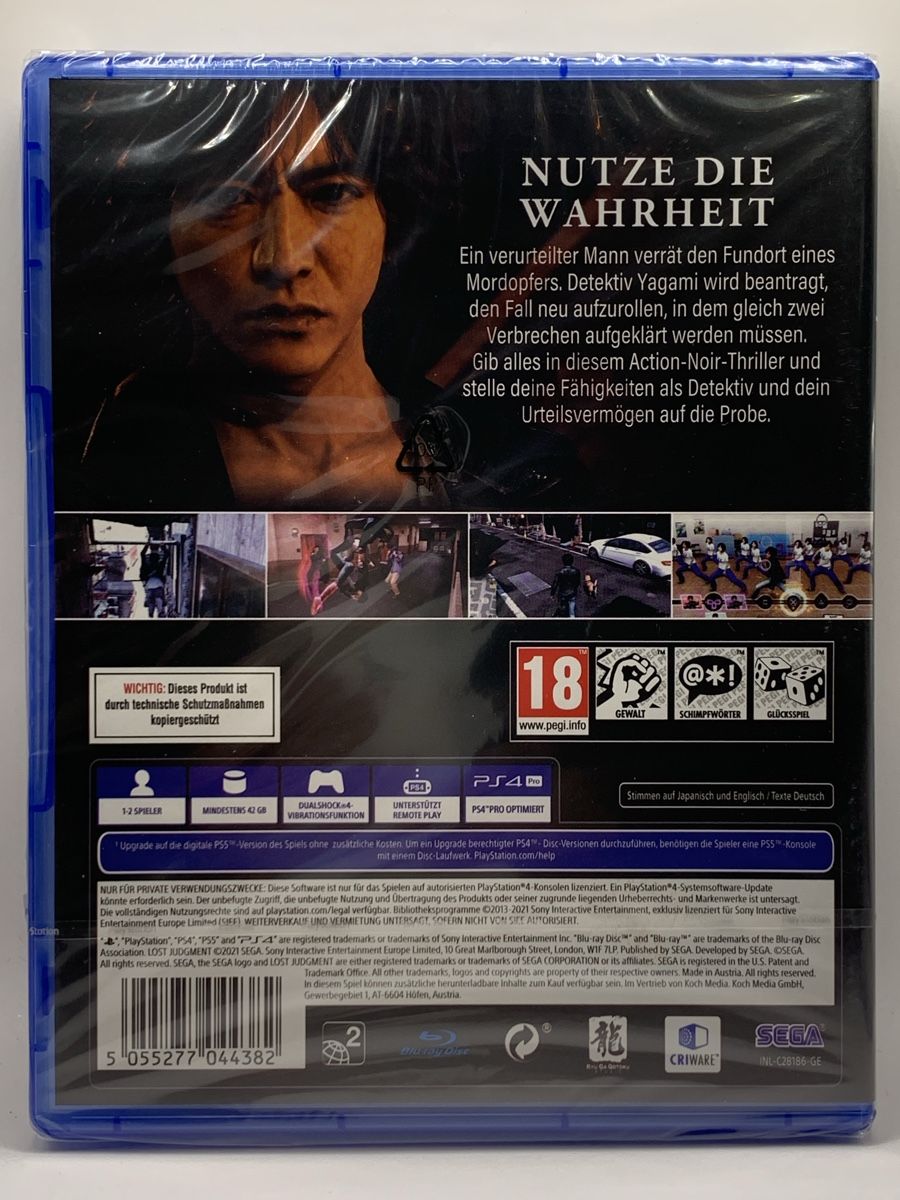 Sony Spiele: Lost Judgment - PS4 - Neu OVP – Neu und originalverpackt aus Ostermundigen von RG-Collector 1