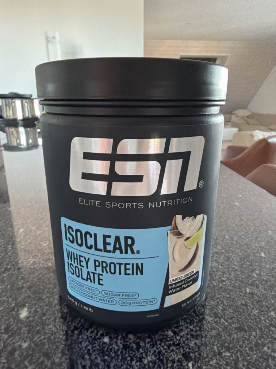 Esn Cibi & Specialità: ESN ISOclear Whey Protein Isolate Kokos Wasser 540g – Nuovo (secondo la descrizione) da Niederwil SG venduto da jgu_t2gl