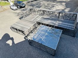 Garten Lounge Set mit Kissen  komplett 