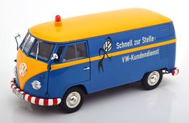 VW BUS T1 VW KUNDENDIENST BLAU/GELB, 1:18 SCHUCO
