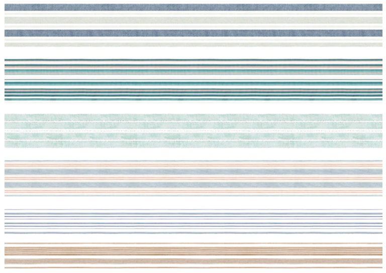 Sticker: Washi Tape 6er Set blau/minth "stripe" – Nuovo e nell'imballaggio originale da Löhningen venduto da Fourbi18 2