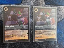 Lorcana 2x ROBIN HOOD Champion of Sherwood Englisch FOIL