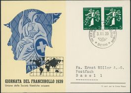 1939  Tag der Briefmarke - Bern - Karte • it - Sonderstempel