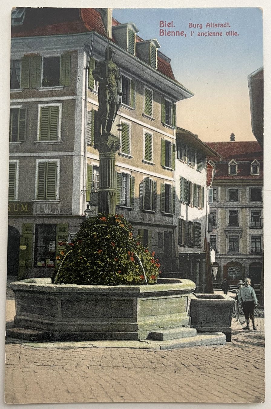 Ansichtskarten: Biel-Bienne - Burg Altstadt – Gebraucht aus Savagnier von Ne2065