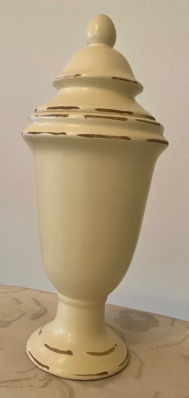 Vasi & Recipienti: Deko-Vase mit Deckel, beige, Shabby Chic – Usato da Zürich venduto da Maria2021