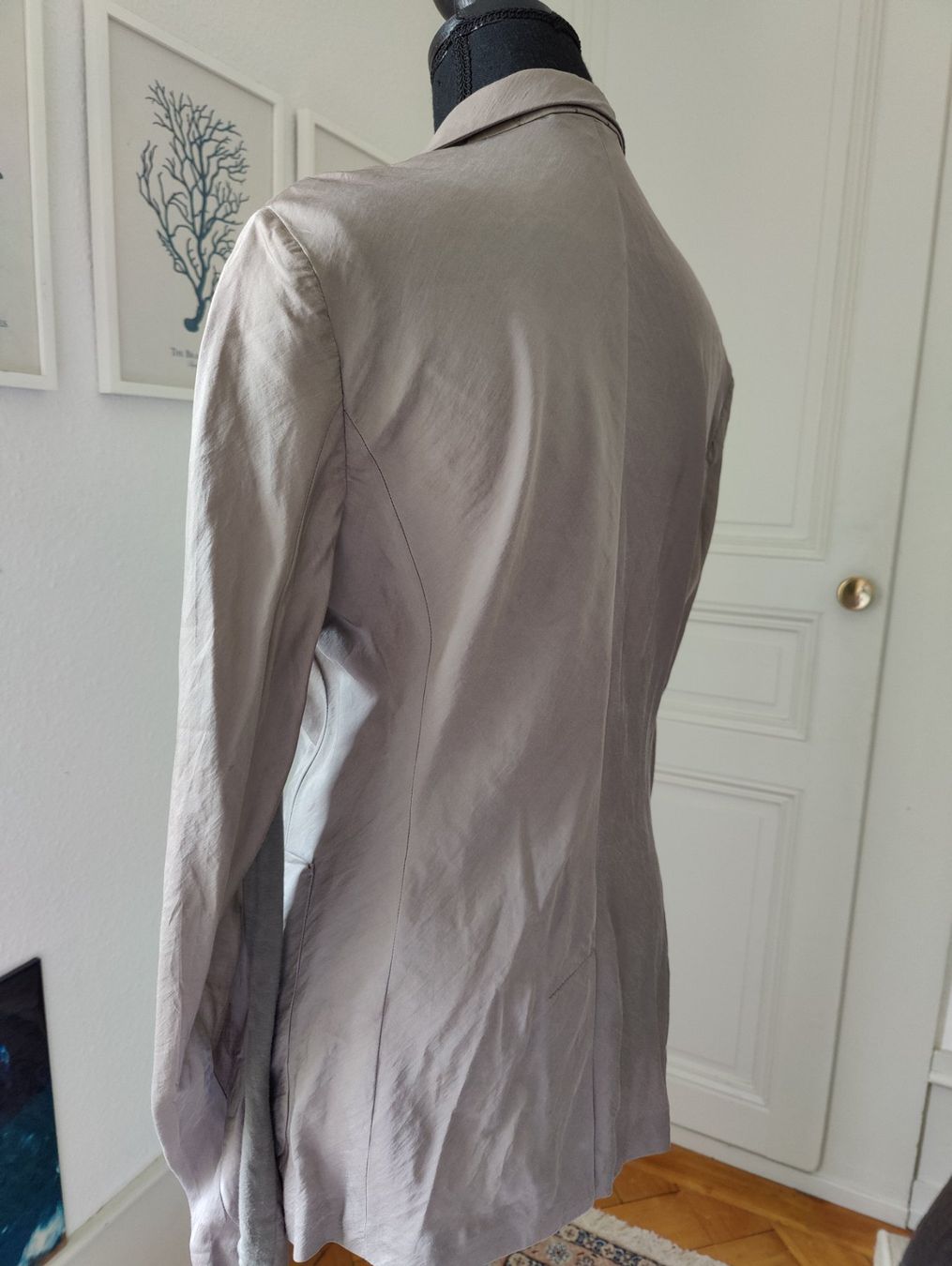Brunello Cucinelli Jacken: Brunello Cucinelli taupe silk jacket blazer 42 – Gebraucht aus Geneve von readycat 5