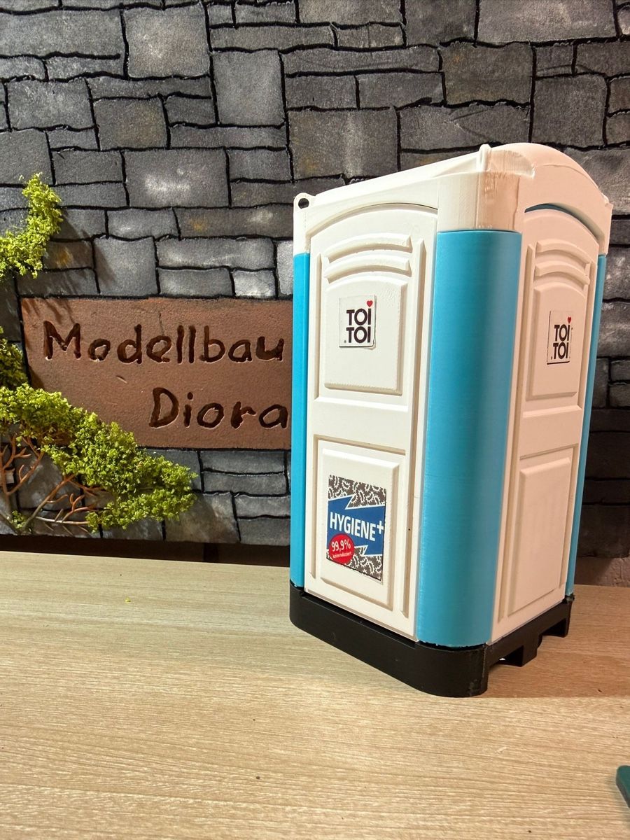 Modellismo RC: Baustellen WC ToiToi / Dixi Klo 1:14 – Nuovo e nell'imballaggio originale da Altdorf UR venduto da modellbau-widmer 5
