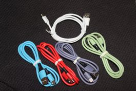 5x Farben iphone series 15 USB C Type C daten Kabel auflade