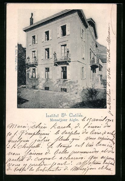 Cartes postales: Aigle, Institut St. Clotilde, Monséjour – D'occasion à Berlin par bartko-reher