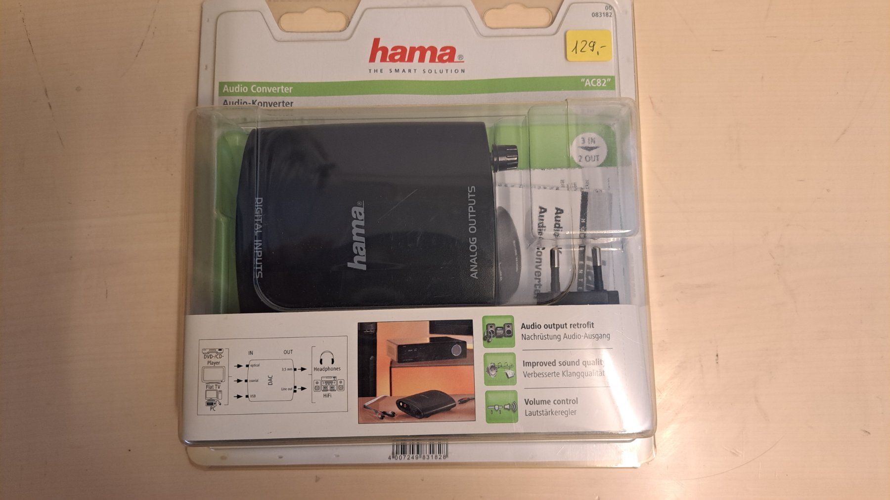 Hama Convertitori: hama, Audio Converter "AC82", digital -> analog – Nuovo e nell'imballaggio originale da Dinhard venduto da Media210
