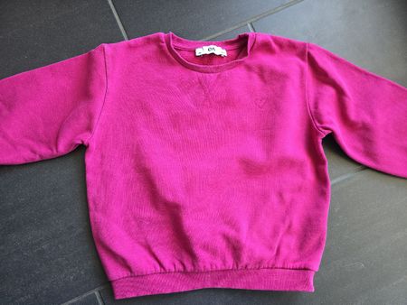 Mädchen Pullover C&A pink Herz Motiv Grösse 110-116 