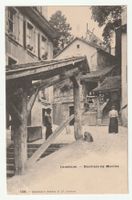 Postkarte Lausanne, Escaliers du Marché