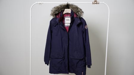 Tommy Hilfiger Jacke Mantel Wintermantel navy Fell optional