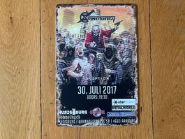 Blechschild 20x30cm SANCTUARY Tour 2017 Heavy Metal Aarburg