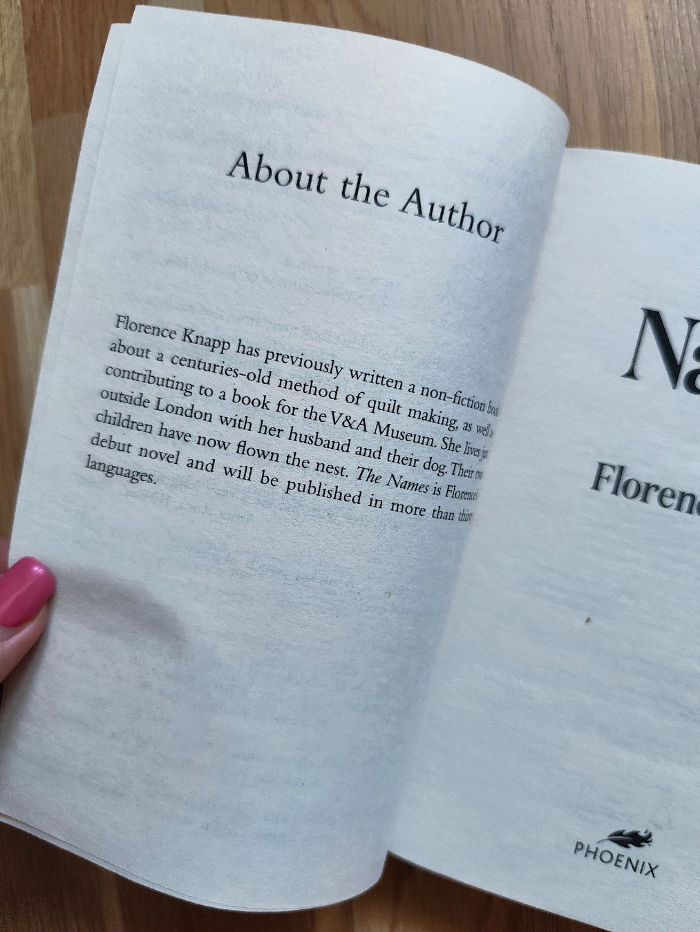 Libri: The Names Florence Knapp Book Paperback Used – Usato da Mägenwil venduto da VintageGirly 8