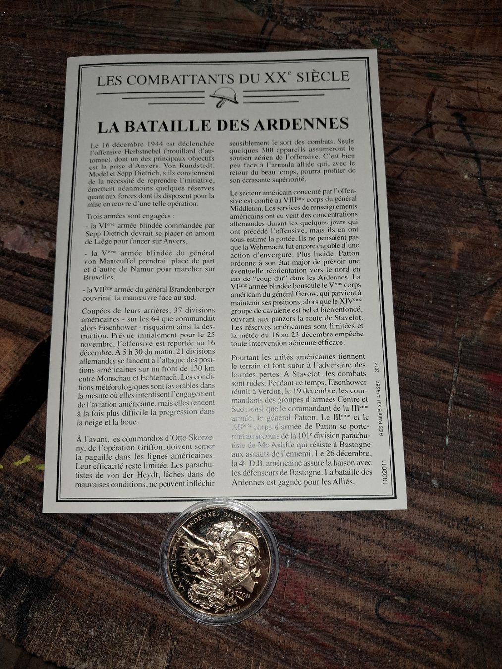 Medaglie: Medaille la bataille des ardennes – Nuovo (secondo la descrizione) da Le locle venduto da juliensaran