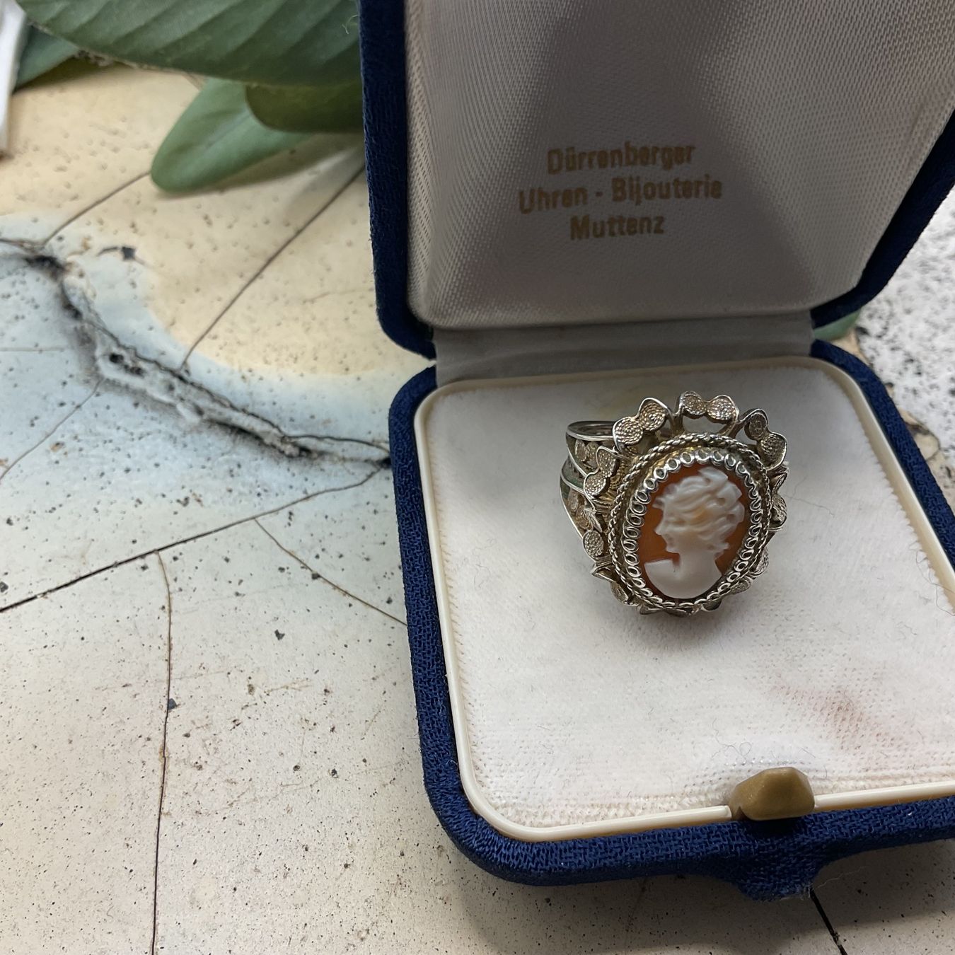 Anelli: Vintage Ring in Silber mit Gemme, Gr.55 – Usato da Luzern venduto da S.Kern01 3