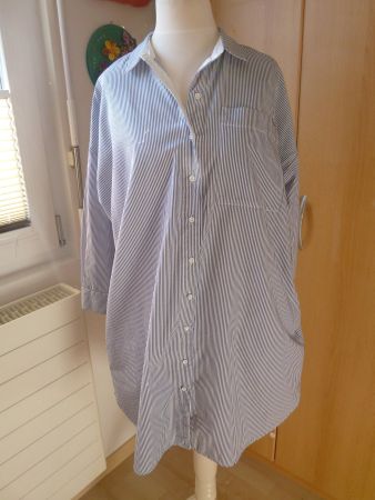 schöne NILE Ovesize Bluse  XS  gestreiftes Oversize-Hemd