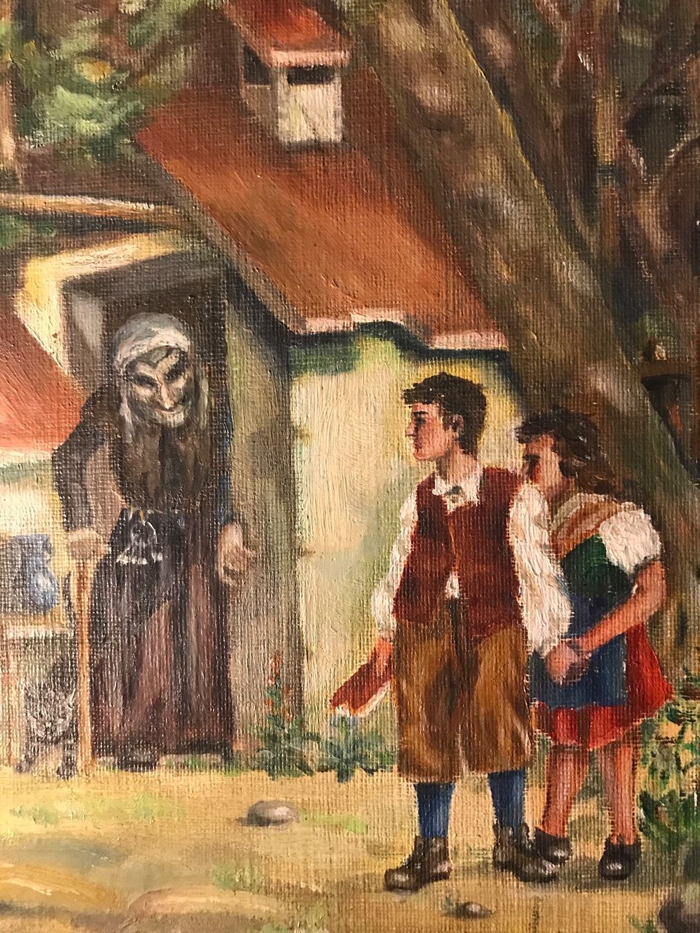 Dipinti: Ölbild Hänsel und Gretel – Usato da Bettlach venduto da Aresdiego 3