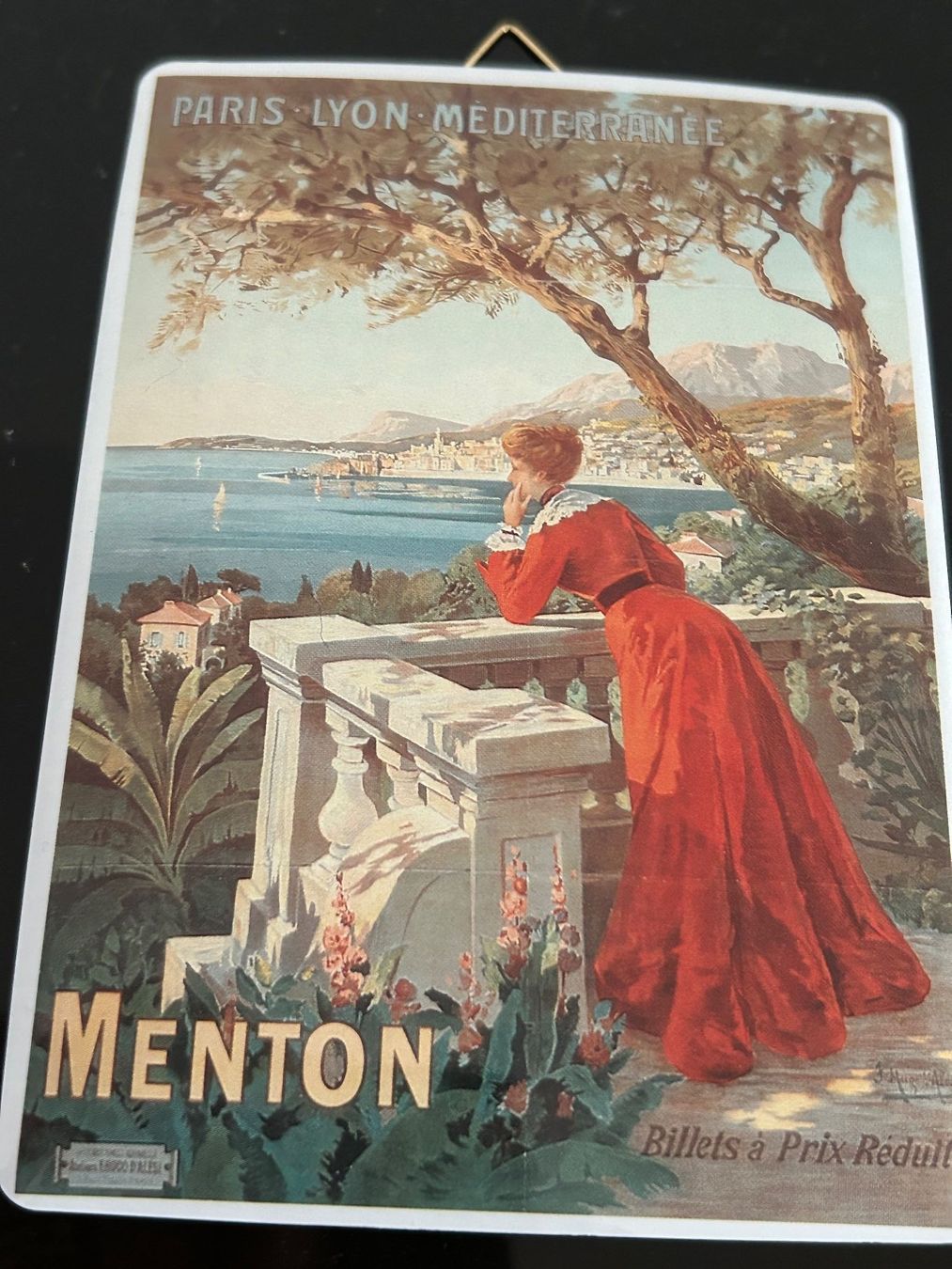Cartoline: Blechbild-Karte: Menton – Usato da Eschenz venduto da glaro14 2