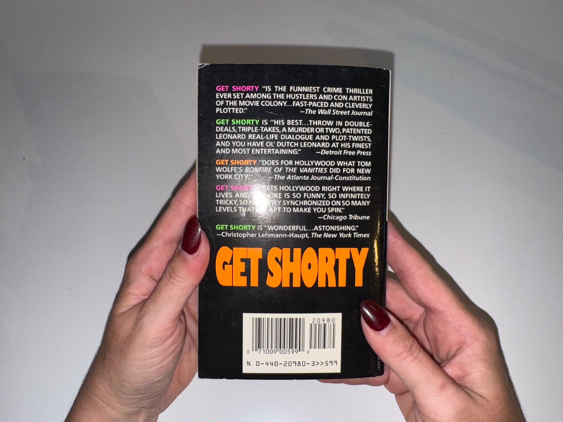 Libri: NOVEL: Elmore Leonard, Get shorty – Usato da Grosswangen venduto da English_books 9