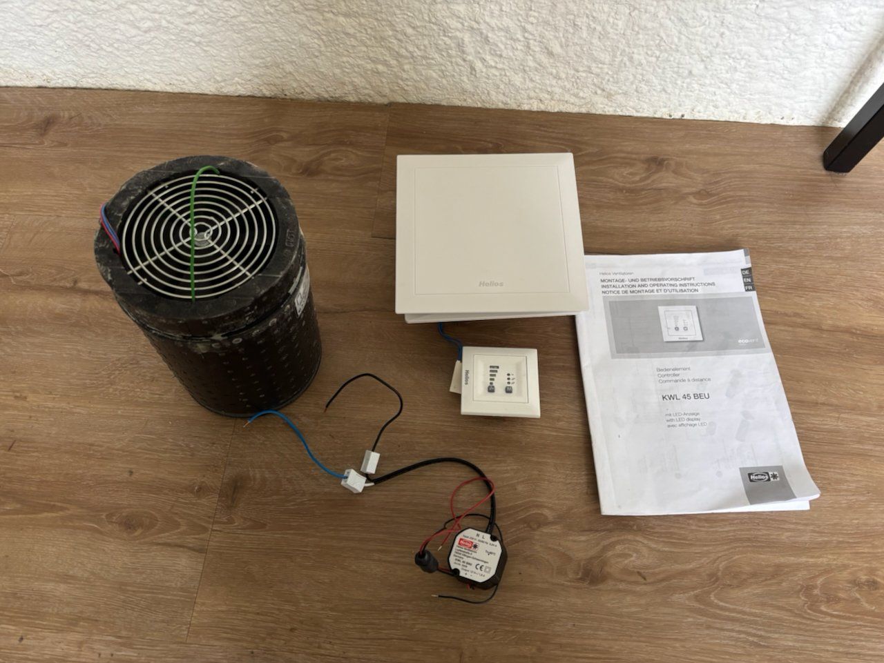 Helios Ventilatori: Helios KWL 45 Kontrollierte Wohnraumlüftung – Usato da Zürich venduto da mvz