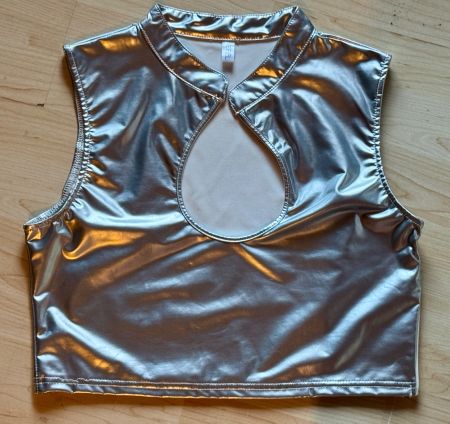 Sexy Unisex Oberteil / Silber