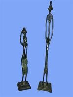 Afrikanische Bronze Figur, Deko, Top!