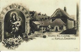 Hospitz  Rigi Klösterli mit Kapelle u. Gnadenbild 1926