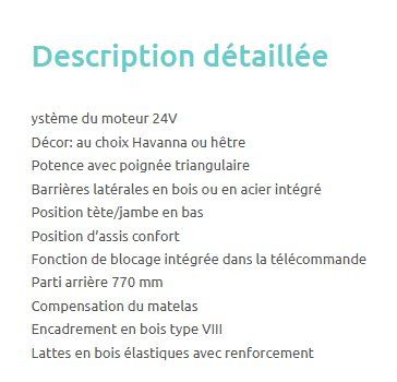 Letti: Lit électrique médicalisé 140 x 200 – Nuovo (secondo la descrizione) da Fribourg venduto da Kiki020 2