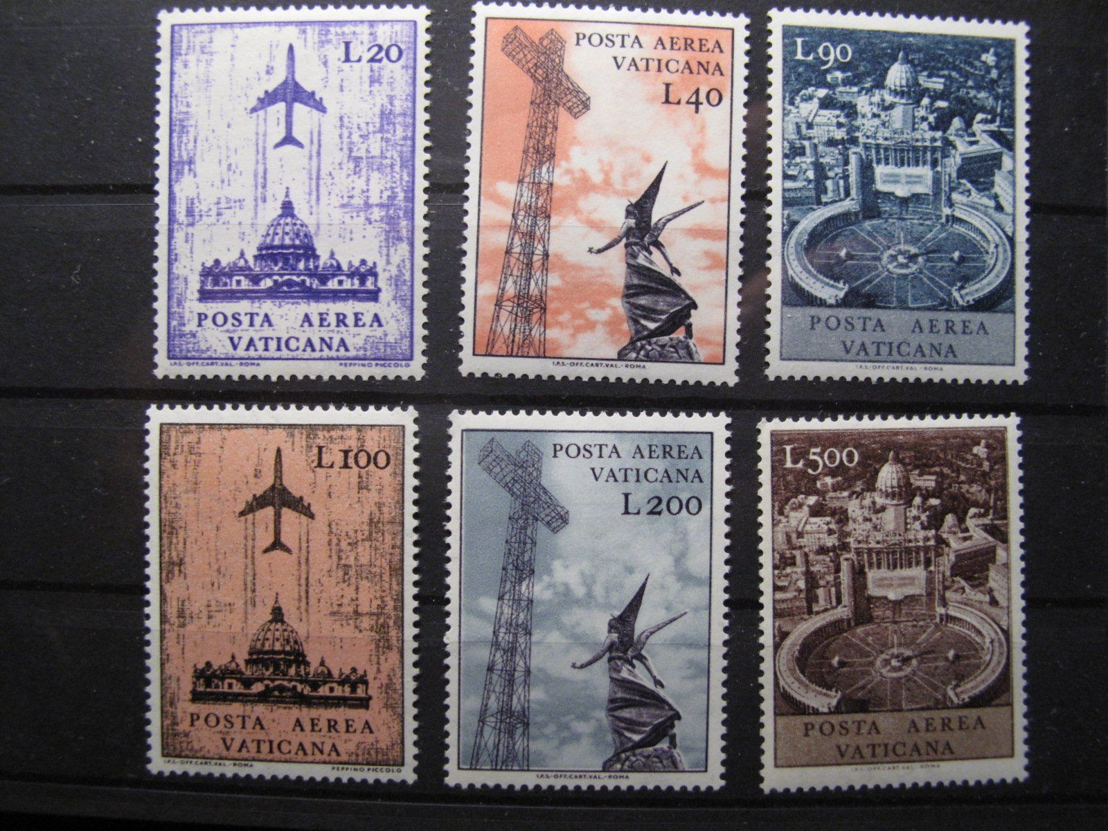 Tous les timbres: Vatikan 1967 Flugpostmarken ** – D'occasion à Wil SG par fva01