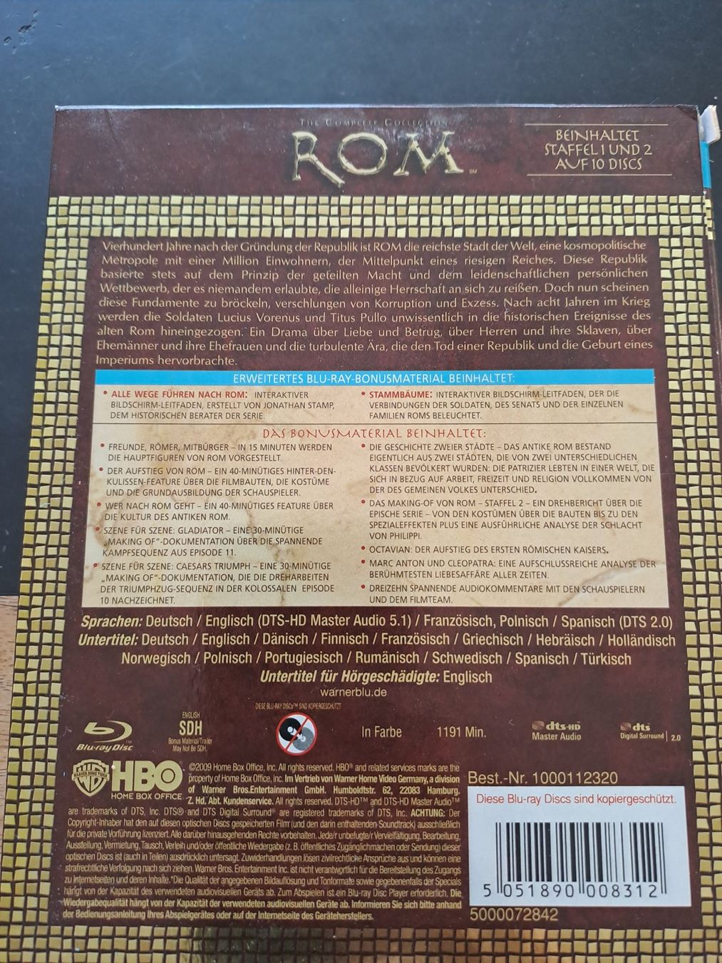 Alle DVDs: Blu-Ray Rom 1.& 2. Staffel im Kartonschuber gebraucht – Gebraucht aus Glashütten von Schwebefisch 1
